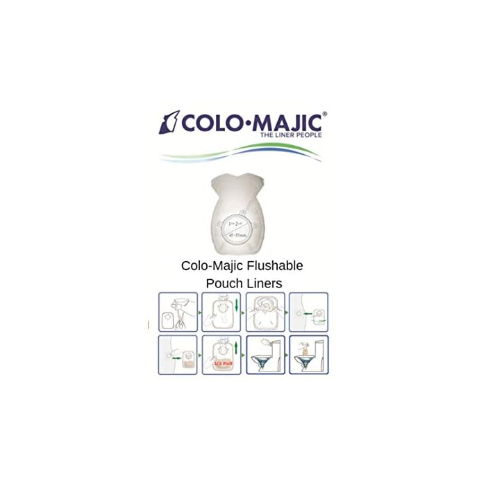 Colo-Majic Polymer Colostomy & Ileostomy Bag Liners (Large)
