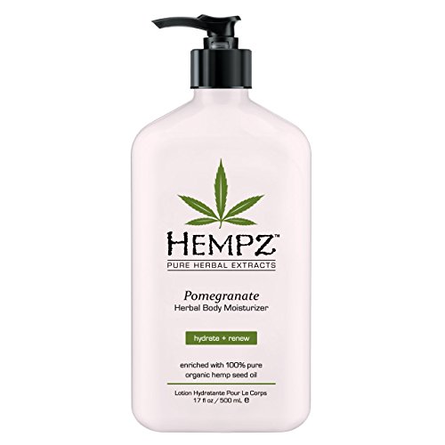 Hempz Pomegranate Herbal Body Moisturizer Lotion 17 oz by Supre (Pomegranate Scented)