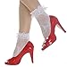 2 Pairs of Lace Anklet Socks with Ruffles