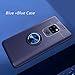 Newseego Huawei Mate 20 Case,360 Degree Adjustable Ring Stand, Frosting Thin Soft Shockproof Protective Ring Holder Metal Kickstand Fit Car Mount Cover Huawei Mate 20-Blue+Blue