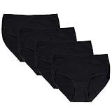 Closecret Women Comfort Cotton Underwear Classic Full Coverage Breathable Briefs Panties Underpants Multipack