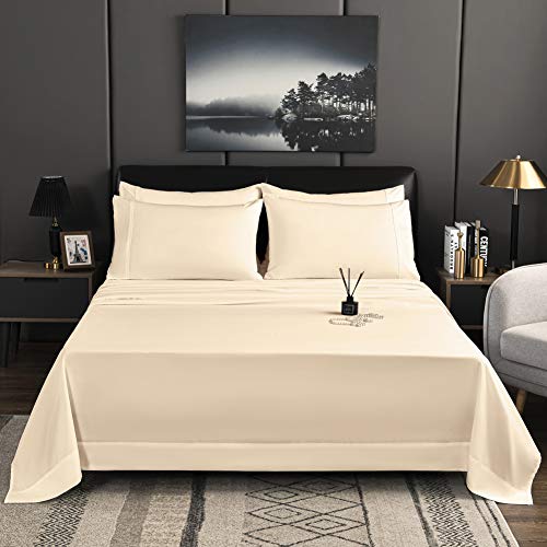 UNILIBRA 6 Pieces Super Soft Premium Queen Bed Sheet Set, 1800 Thread