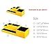 Vlando VPACK Office Desk Organizer - Leatherette 5-Compartment Desktop Stationery Storage Box Pen Holder (Canary Yellow)