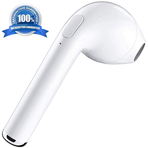 Bluetooth earbuds, wireless Bluetooth headset in-ear noise canceling headphones I7 headphones with microphone headset for iPhone 7 / 7S Plus 6 / 6S Samsung Galaxy S8 Edge (single left ear)