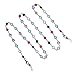 RANHUU Beaded Eyeglass Chains for Women Reading Glasses Cords Colorful Sunglasses Chain Holder Lanyards Eyewear Retainer (Silver+Whole colorful beads)