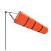 Qishi Airport Windsocks Rip-Stop Outdoor Rainbow Wind Measurement Sock Bag with Reflective Belt(30" 40" 60") (30") primary