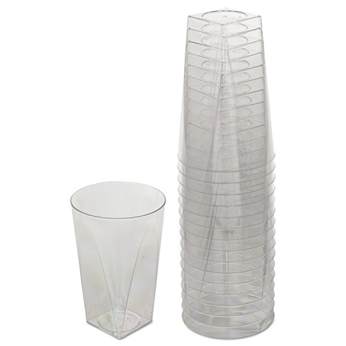 WNA RSMT101516 Milan Tumblers, 10 oz, Plastic, Clear, 16 Tumblers/Bag, 15 Bags/Carton