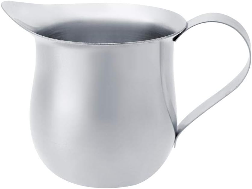 Milk Pitcher, Milk Frothing Pitcher Stainless Steel Frothing Pitcher Jug for Coffee Cream Espresso Handheld Coffee Pot Milk Jug(90ml)