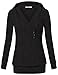 Bebonnie Women's Long Sleeve Vintage Sweater Pullover Sweatshirts with Hooded