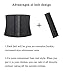 GainKee Latex Men Waist Trainer Corsets with Steel Bone Sweat Sauna Suit for Fitness (X-Large)