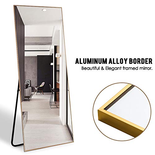 NeuType Full Length Mirror Floor Mirror with Standing Holder Bedroom
