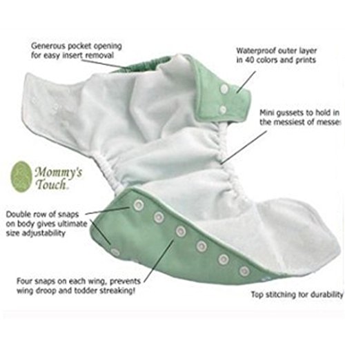 M-Egal Reuseable Washable Adjustable One Size Baby Pocket Cloth Diapers Nappy red&grid