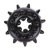 AHDAHD Black Men's Wolf Tooth Soft Sleeve Ring Waterproof (1pcs)