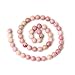 CHEAVIAN 45PCS 8mm Natural Rhodochrosite Gemstone Smooth Round Loose Beads for Jewelry Making DIY Findings 1 Strand 15