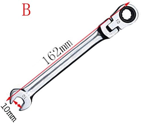 6-11mm Open-ring Spanners Ratcheting Combination Hand Tool Wrench Kit SOMESUN Repairing Home Garden (10MM)