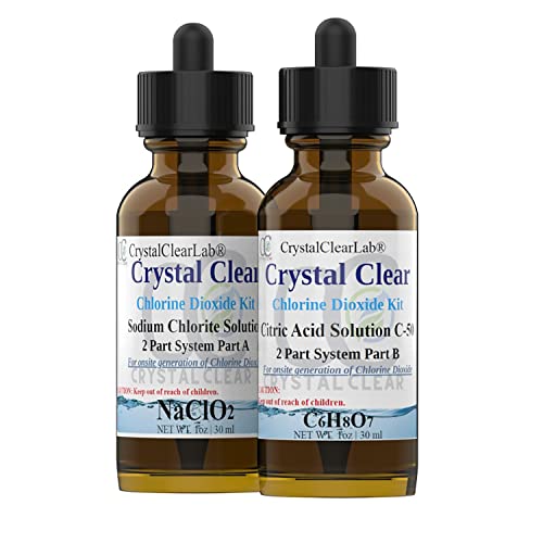 CrystalCLearLab Chlorine Dioxide Citric Acid Part B Steam Distilled