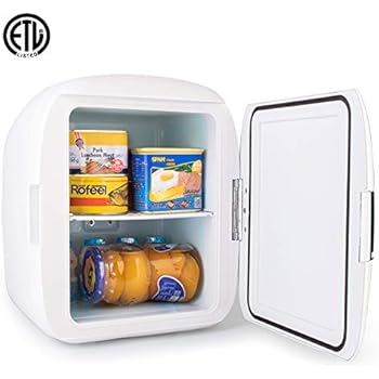 AstroAI 9 Liter Compact Mini Fridge, Chills 12 12oz Cans, Portable Thermoelectric Cooler and Warmer for Bedroom, Home, Food, Beverages, Skincare, Breast Milk, Office Desk (110V/12V)