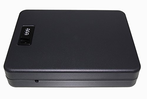 Pack of 2 X-Large Size Handgun Safe Vault Security Pistol Safety Case Combination Lock Box
