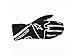 Alpinestars TECH 1-K Race Gloves - Black/White - Size L