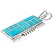 Turquoise Necklace 925 Sterling Silver & Genuine Turquoise Pendant 20