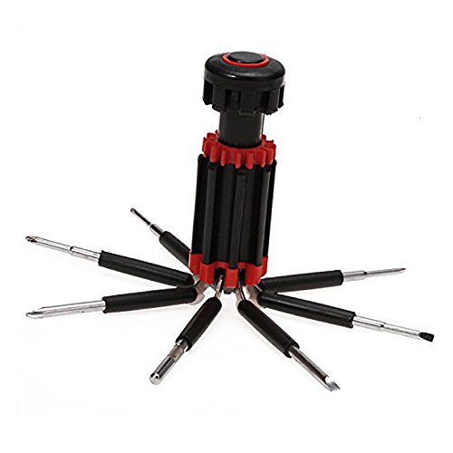 Click Here to See More Images (Artlalic) 8-in-1 Multi Screwdriver w/ Portable LED Torch Flashlight Tool