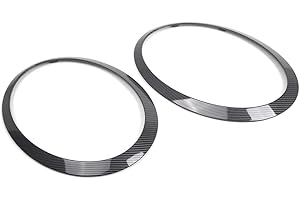 Cndoci37 1 Pair ABS Headlamp Bezel Light Cover Headlight Trim Carbon Fiber Black For BMW For MINI COOPER S F55 4Door 2015-202