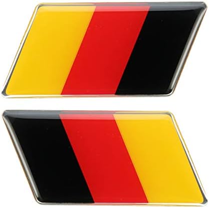 Pair Aluminum Germany Flag Rear Emblem Badge Sticker For Jetta /MK7 /MK6 /Golf/CC/GTI Waterproof
