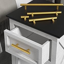 homdiy 50 Pack 5in Cabinet Handles Brushed Brass