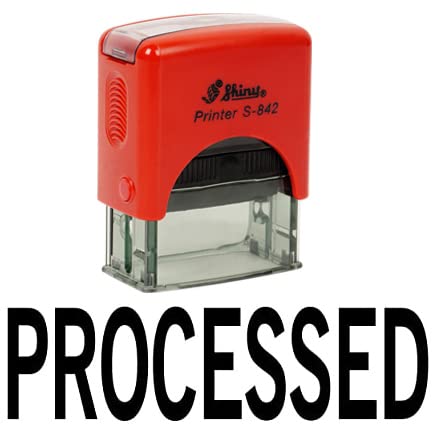 Printtoo Processed Self Inking Rubber Stamp Custom Shiny Office Stationary Stamp