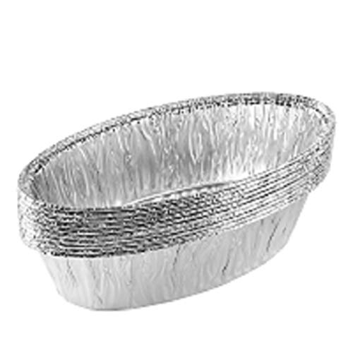 Plasticpro Disposable Oval Loaf pan 2 LB Aluminum Takeout Tin Foil