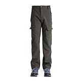 Clothin Mens Winter Pants - Hiking Cargo Sports Pants/ Fleece Lined/ Water-repellent