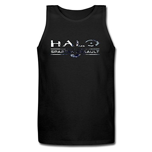 ZhiXiong Men 100% Cotton Halo The Master Chief Collection Jersey Tank T Shirt