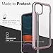 Defense Shield Series, iPhone 11 Case - Military Grade Drop Tested, Anodized Aluminum, TPU, and Polycarbonate Protective Case for Apple iPhone 11, (Rose Gold)