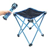 Folding Camping Stool, Portable Chair Seat with Carry Bag for Outdoor Fishing Sporting Hiking Beach Park Gardening Little Stools