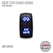 Side Lights - Blue - Laser Etched 5-Pin Double Pole Single Throw Side Lights Maintained ON-Off DPST Toggle Switch 20A 12V