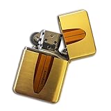 Gold Flip Top Refillable Windproof Lighter
