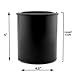 Black Paint Cans Gallon & Quart Plastic (1 Gallon Can, 1 Quart Can); Matte Finish; All-Plastic w/Snap-tight Lids for Paints, Varnishes, & Crafts