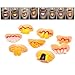 HUIANER Fake Teeth Ugly Costume Party Funny Gag for Halloween Party Decoration 10pcs