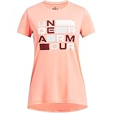 Under Armour Girls Tech Block Logo Short Sleeve T Shirt