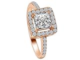 Berar Womens Fashion Retro Gold Plating Diamond Ring
