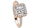 Berar Womens Fashion Retro Gold Plating Diamond Ring
