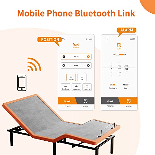 ESHINE Adjustable Bed Frame Smart Bed Ergonomic Electric Bed Base