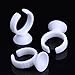 eBoot Makeup Glue Rings Tattoo Glue Holder Disposable Plastic Nail Art Eyelash Extension Rings, 200 Pack