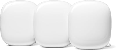 Google Nest Wifi Pro – Wi-Fi 6E Mesh Router 3-Pack, Fast Tri-Band Coverage