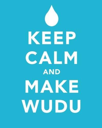 Keep Calm and Make Wudu Notebook: Wide-Ruled, 50 Sheets/100 Pages, 8 x 10 inches