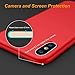 DTTO Case for iPhone X Case 2017(ONLY), [Not for iPhone Xs], [Romance Series] 1st Generation Silicone Gel Rubber Anti-Scratch Shockproof Case for iPhone X (2017), Red