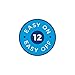 Zenna Home Roller Glide Shower Curtain Rings, Heavy Duty Plastic Shower Hooks with Smooth Gliding Design, Set of 12, White