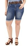 WallFlower Plus Size Belted Luscious Curvy Bermuda Short