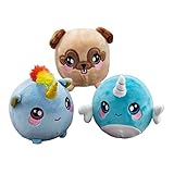 SQUEEZAMALS (Nadia Narwhal, Beatrice Unicorn, Bryce Pug - 3.5