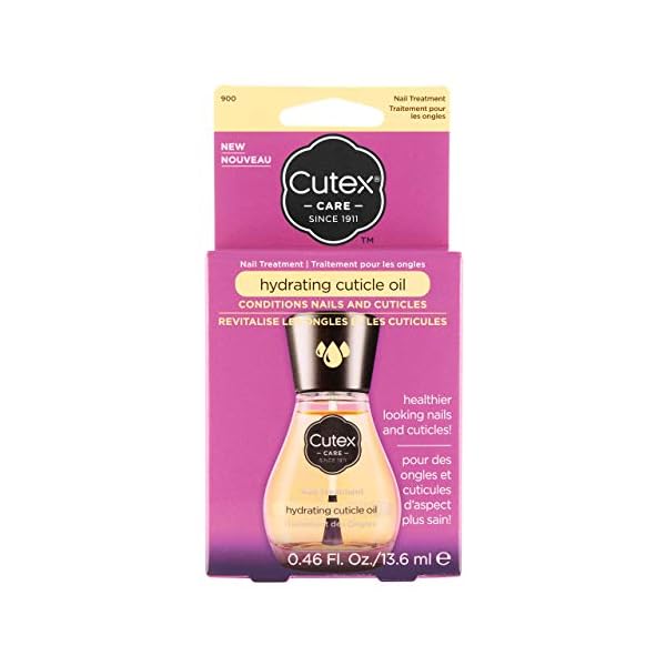 Cutex-Hydrating-Cuticle-Oil Cutex Hydrating Cuticle Oil, Formulated with Vitamin E & Sweet Almond Oil, (13.6ml) for Dry, Brittle & Rough Nails…